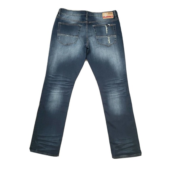 Buffalo by David Bitton Basic Ash-X skinny Stretch Denim Distressed Jeans 34×32 - Picture 3 of 7